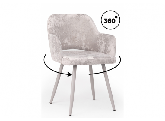 Стул на металлокаркасе Эолин 360 латте (simple 008) / серый в Ростове-на-Дону