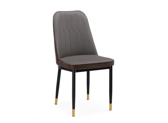 Стул на металлокаркасе Flor gray / brown / black в Ростове-на-Дону