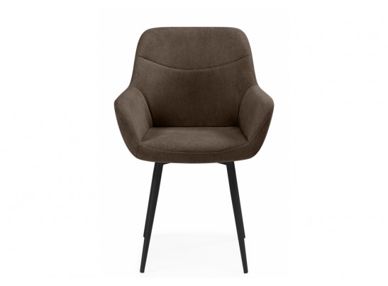 Стул на металлокаркасе Флюид коричневый (glory 08) / черный в Ростове-на-Дону