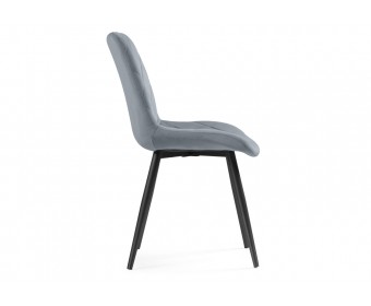 Стул на металлокаркасе Fox black / gray