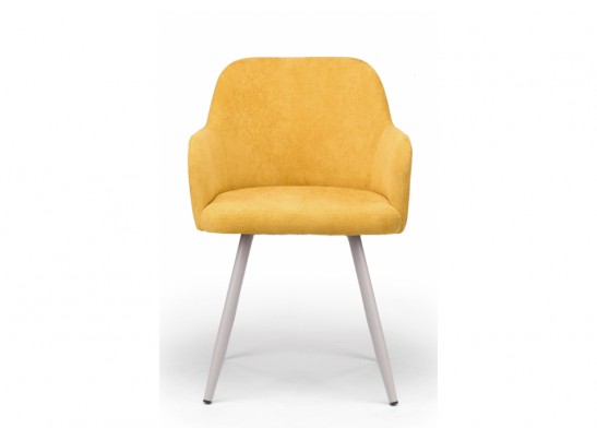 Стул на металлокаркасе Инфини горчичный (ocean 016) / серый в Ростове-на-Дону