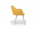 Стул на металлокаркасе Инфини горчичный (ocean 016) / серый в Ростове-на-Дону