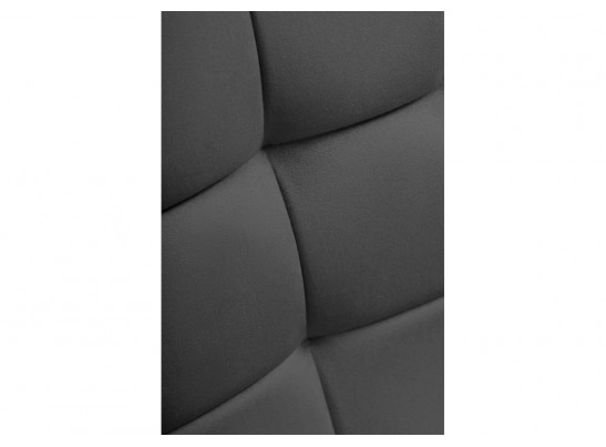 Стул на металлокаркасе Келми микровелюр серый / черный глянец в Ростове-на-Дону