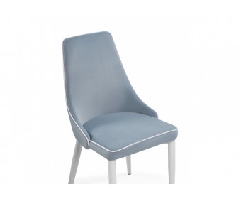 Стул на металлокаркасе Kora 1 light blue / white