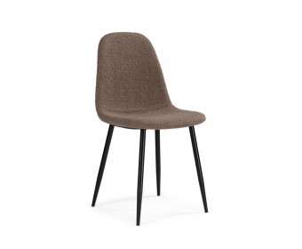 Стул на металлокаркасе Lilu dark brown / black