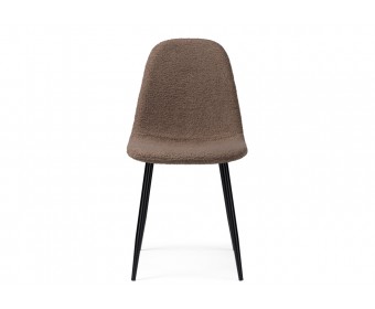 Стул на металлокаркасе Lilu dark brown / black