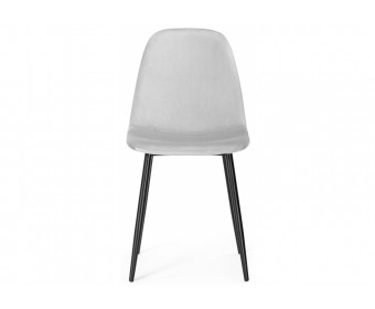Стул на металлокаркасе Lilu light grey / black