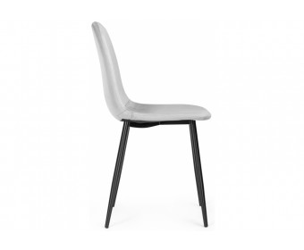 Стул на металлокаркасе Lilu light grey / black
