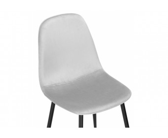 Стул на металлокаркасе Lilu light grey / black