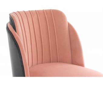 Стул на металлокаркасе Orly pink / grey