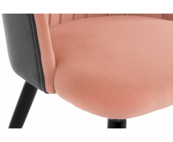 Стул на металлокаркасе Orly pink / grey