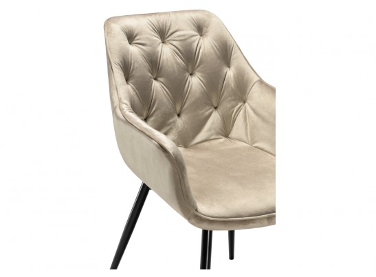 Стул на металлокаркасе Remo champagne / black в Ростове-на-Дону