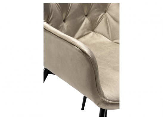 Стул на металлокаркасе Remo champagne / black в Ростове-на-Дону