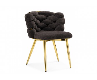 Стул на металлокаркасе Rendi gold / gray
