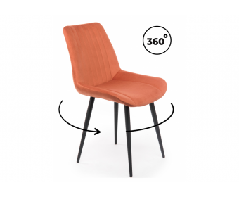Стул на металлокаркасе Седа 360 терракотовый (zd 432) / черный