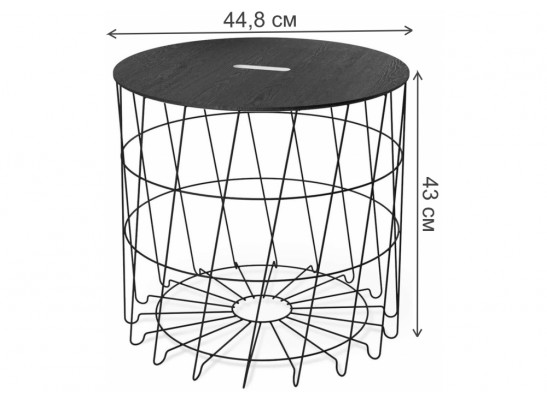 Журнальный столик Sheffilton SHT-CT41 сонора / черный муар в Ростове-на-Дону