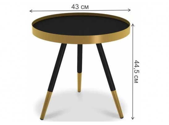Журнальный столик SHT-CT28 золото / черный / черный муар в Ростове-на-Дону
