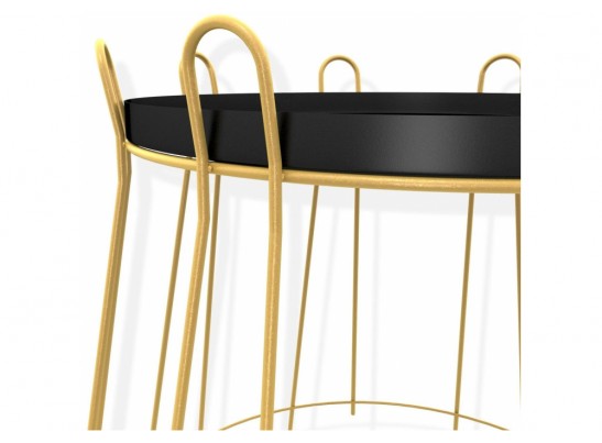 Журнальный столик SHT-CT6 золото / черный муар в Ростове-на-Дону