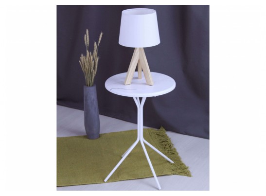 Журнальный столик Sheffilton SHT-CT12-1 белый мрамор / белый муар в Ростове-на-Дону