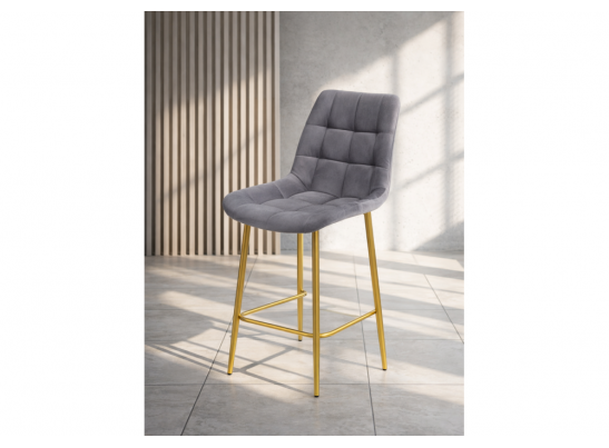 Полубарный стул Челси темно-серый (zd 995) / золотой в Ростове-на-Дону