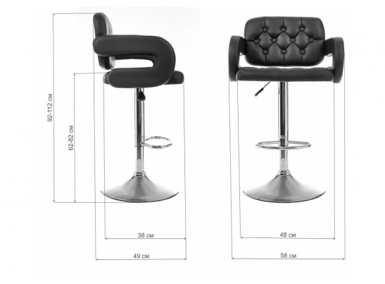 Барный стул Shiny фиолетовый в Ростове-на-Дону