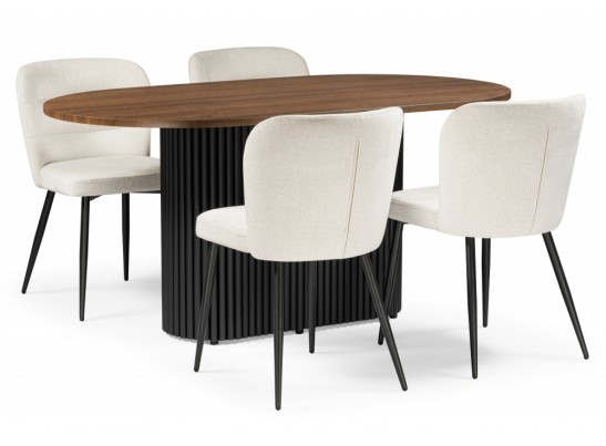 Стол Барон 160 х 90 орех кантри / черный в Ростове-на-Дону