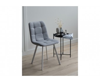 Стул на металлокаркасе Чилли светло-серый / белый