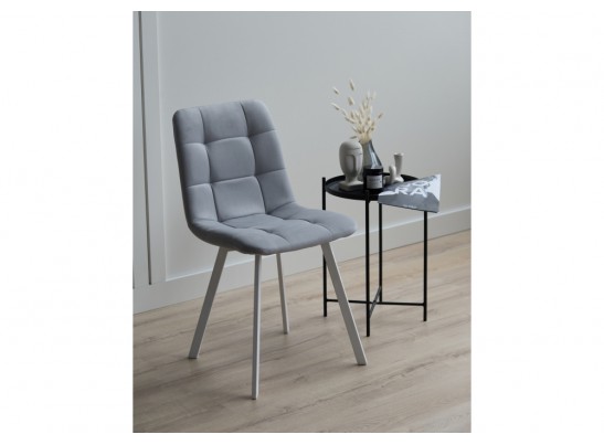 Стул на металлокаркасе Чилли светло-серый / белый в Ростове-на-Дону