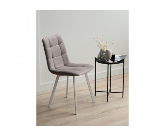 Стул на металлокаркасе Чилли латте / белый