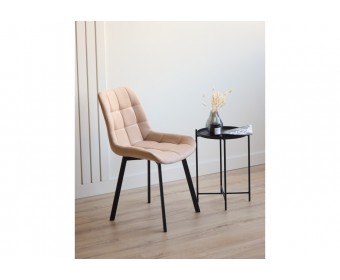 Стул на металлокаркасе Челси 360 П бежевый (zd 210) / черный