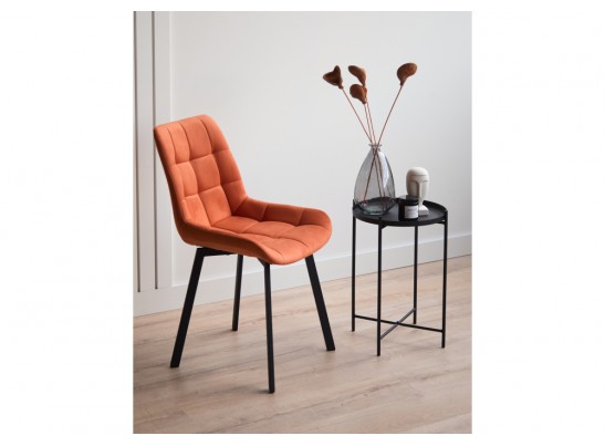 Стул на металлокаркасе Челси 360 П терракотовый (zd 432) / черный в Ростове-на-Дону