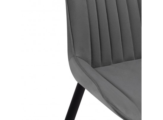 Комплект стульев Вейв 4 шт темно-серый / черный в Ростове-на-Дону
