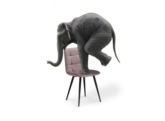 Стул на металлокаркасе Чилли К розовый 37 / черный в Ростове-на-Дону