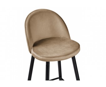 Барный стул Dodo 1 beige with edging / black