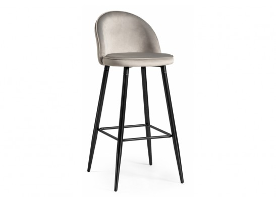 Барный стул Dodo 1 light grey with edging / black в Ростове-на-Дону