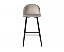 Барный стул Dodo 1 light grey with edging / black в Ростове-на-Дону