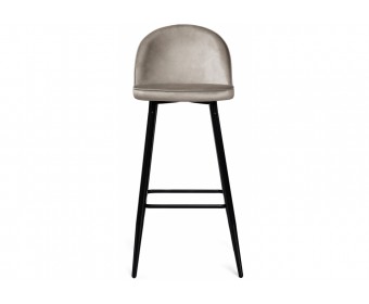 Барный стул Dodo 1 light grey with edging / black