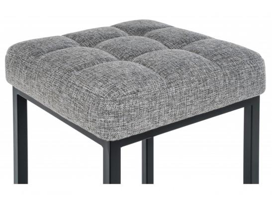 Барный стул Лофт рогожка графит / черный матовый в Ростове-на-Дону