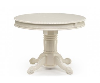 Деревянный стол Альфред круглый крем