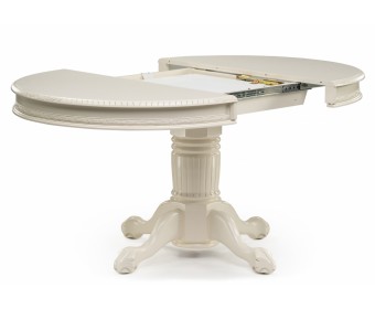 Деревянный стол Альфред круглый крем