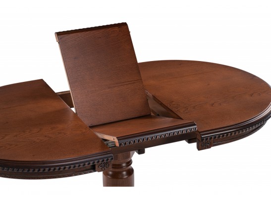 Деревянный стол Аллофан круглый миланский орех в Ростове-на-Дону