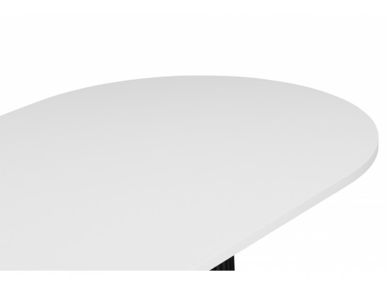 Деревянный стол Барон О 160 х 90 белая пленка шагрень / черный в Ростове-на-Дону