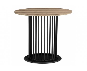 Деревянный стол Берту 90х90х75 делано / черный