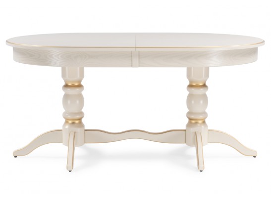 Деревянный стол Дейвер 160(220)х100 слоновая кость / золото в Ростове-на-Дону