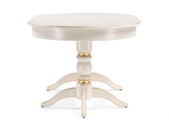 Деревянный стол Дейвер 160(220)х100 слоновая кость / золото в Ростове-на-Дону