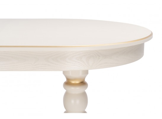 Деревянный стол Дейвер 160(220)х100 слоновая кость / золото в Ростове-на-Дону