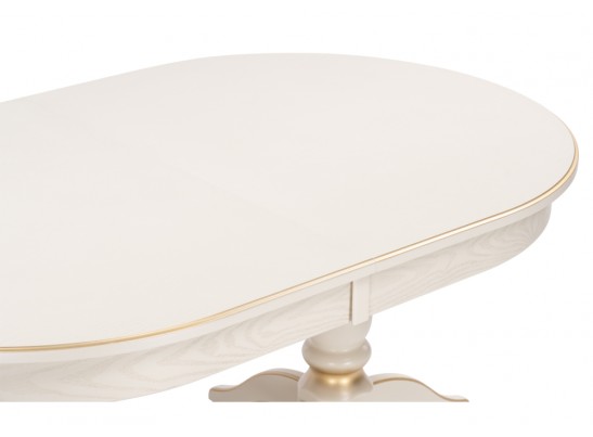 Деревянный стол Дейвер 160(220)х100 слоновая кость / золото в Ростове-на-Дону