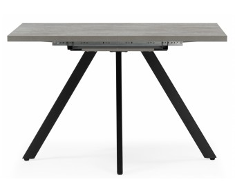 Деревянный стол Keon T32 116(155,5)х77 раздвижной цемент / черный