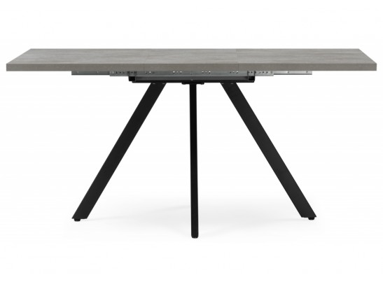 Деревянный стол Райн 32 116(160)x77 раздвижной цемент / черный в Ростове-на-Дону