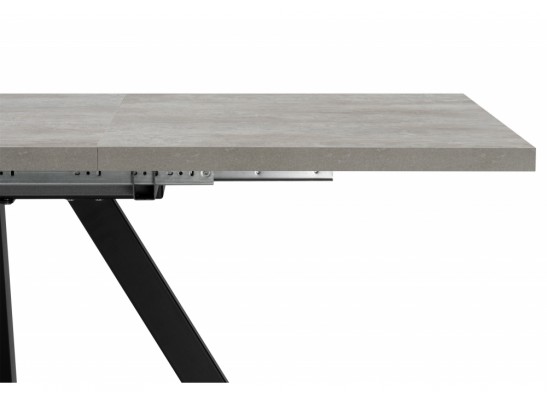 Деревянный стол Райн 32 116(160)x77 раздвижной цемент / черный в Ростове-на-Дону